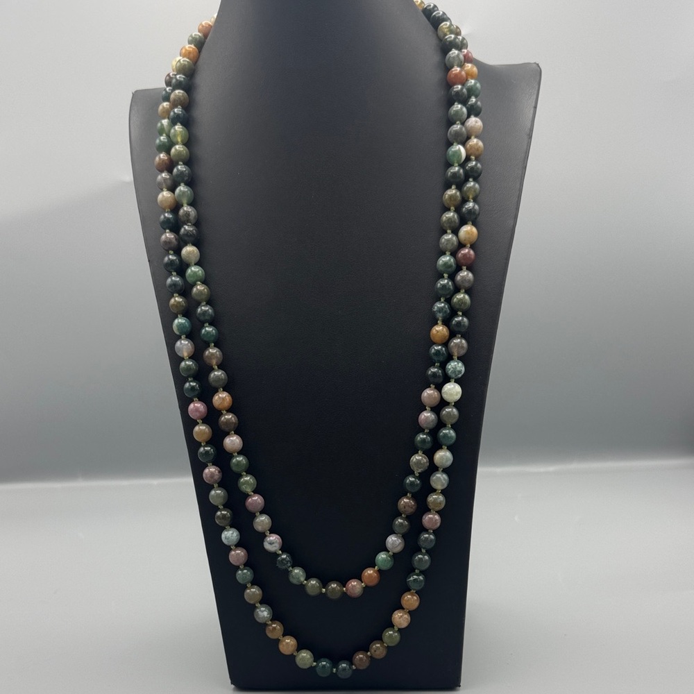 Multi stone beaded necklace - Picture 1 of 6